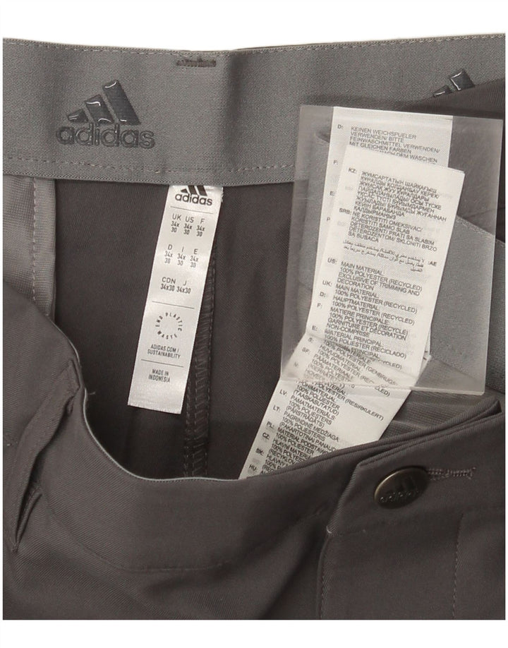Ανδρικό παντελόνι Chino Adidas Slim W34 L30 Grey Polyester