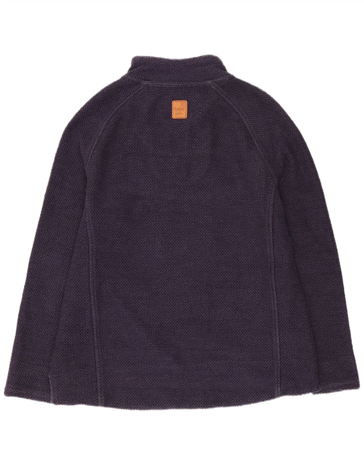 Weird Fish Γυναικεία φούτερ με φερμουάρ Jumper UK 16 Large Navy Blue Cotton