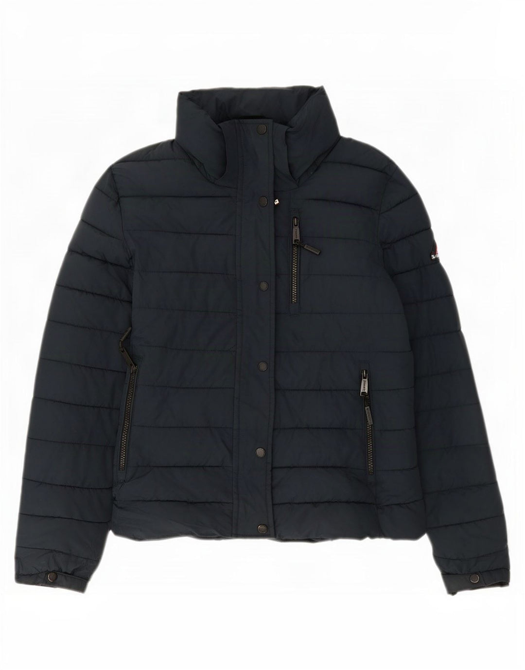 Superdry γυναικείο μπουφάν με επένδυση UK 10 Small Navy Blue Polyester