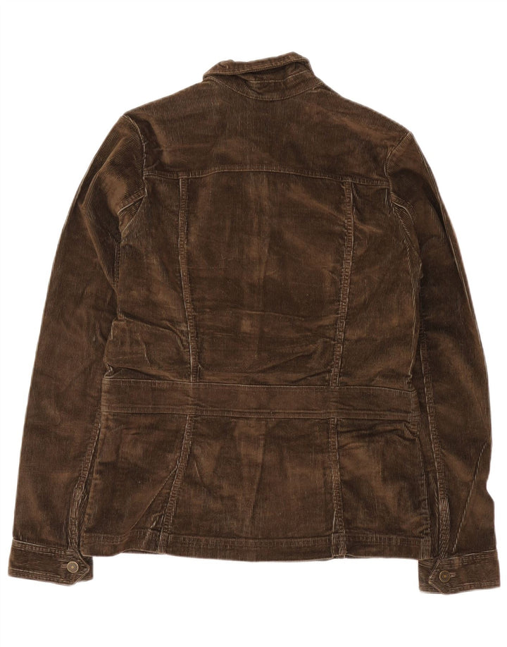 Eddie Bauer Γυναικείο ψηλό κοτλέ μπουφάν UK 14 μεσαίο καφέ βαμβακερό