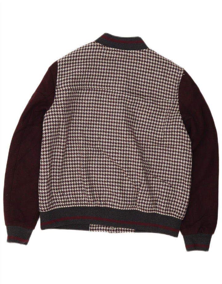 Zara Γυναικείο Μπουφάν Varsity UK 10 Small Brown Houndstooth