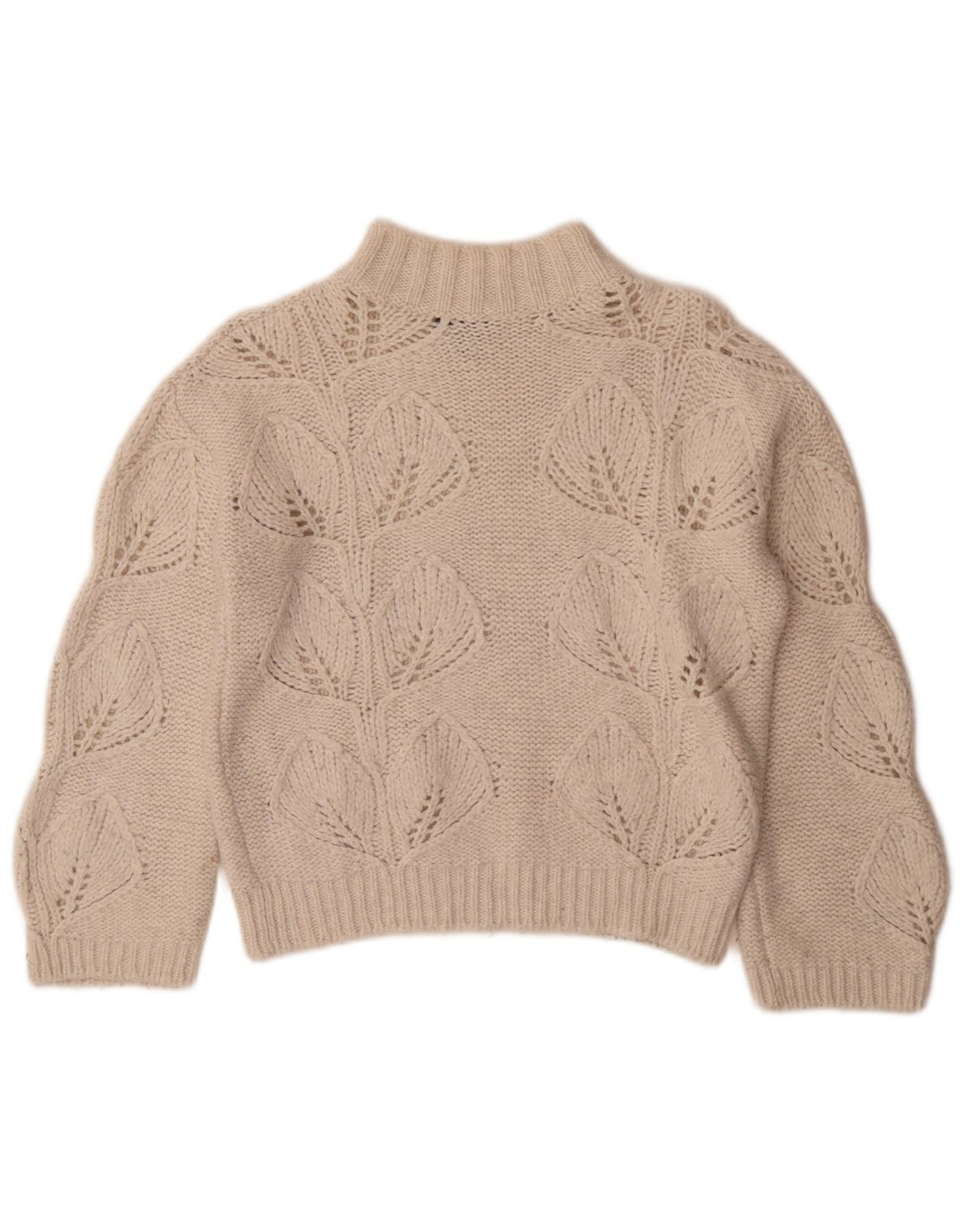 Massimo Dutti Γυναικείο πουλόβερ με λαιμό χελώνα UK 4 XS Off White