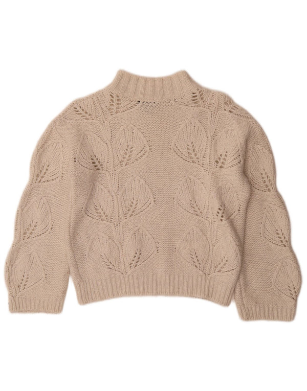 Massimo Dutti Γυναικείο πουλόβερ με λαιμό χελώνα UK 4 XS Off White