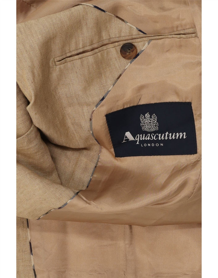 Aquascutum Ανδρικό σακάκι με 2 κουμπιά UK 36 Small Brown