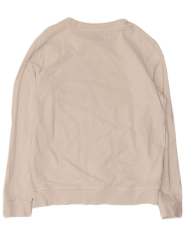 Γυναικεία φούτερ Americanino Graphic Jumper UK 12 μεσαίο λευκό βαμβακερό