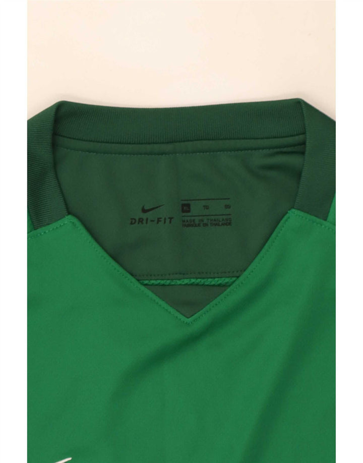 Ανδρικό μπλουζάκι Nike Dri Fit με μακρυμάνικο XL πράσινο χρώμα