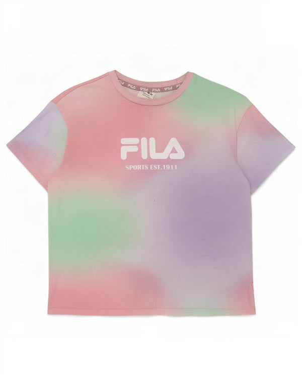 Γυναικείο γραφικό μπλουζάκι Fila Top UK 6 XS Πολύχρωμο Βαμβακερό Tie Dye