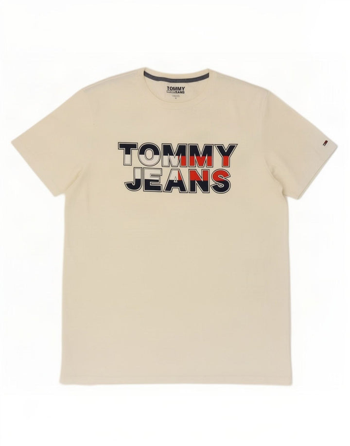 Ανδρικό γραφικό T-Shirt Tommy Hilfiger Top Medium White