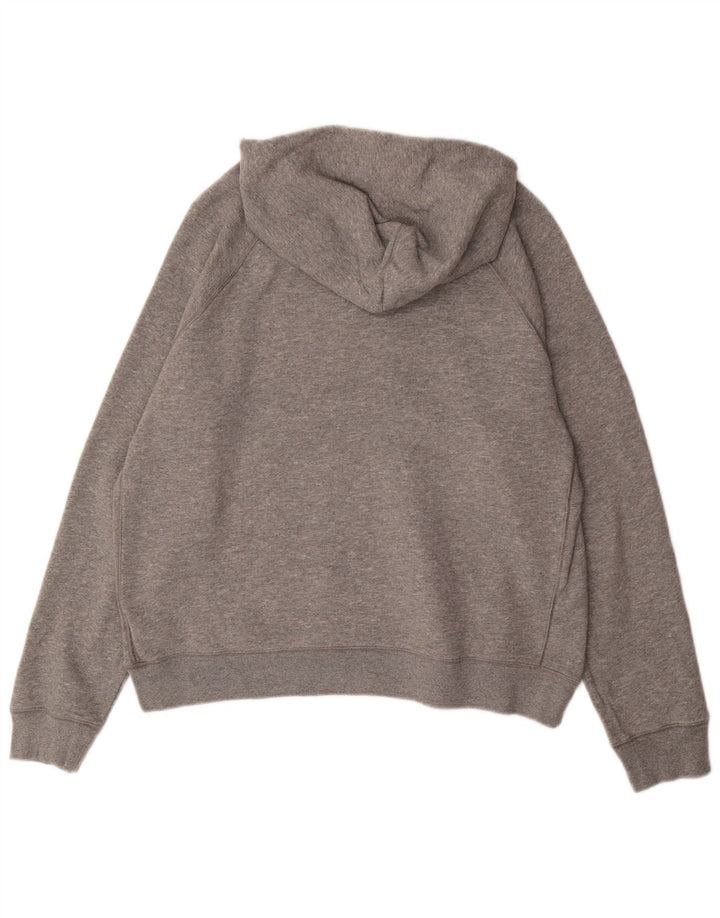 Nike Mens Graphic Hoodie Jumper Large Grey Cotton