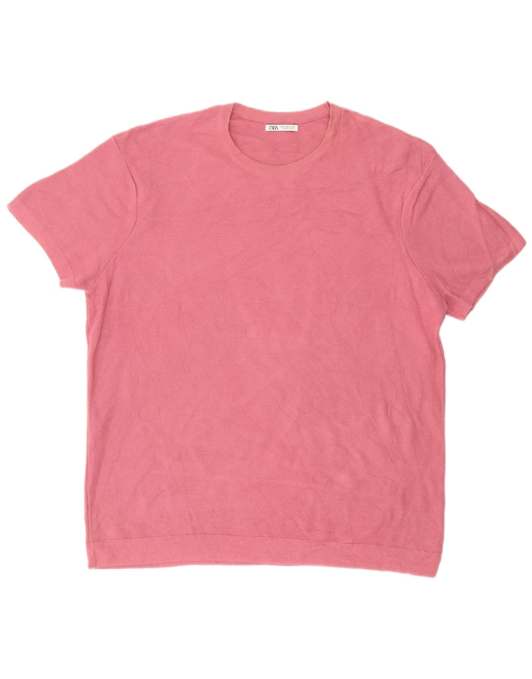 Zara Ανδρικό T-Shirt Top XL Pink