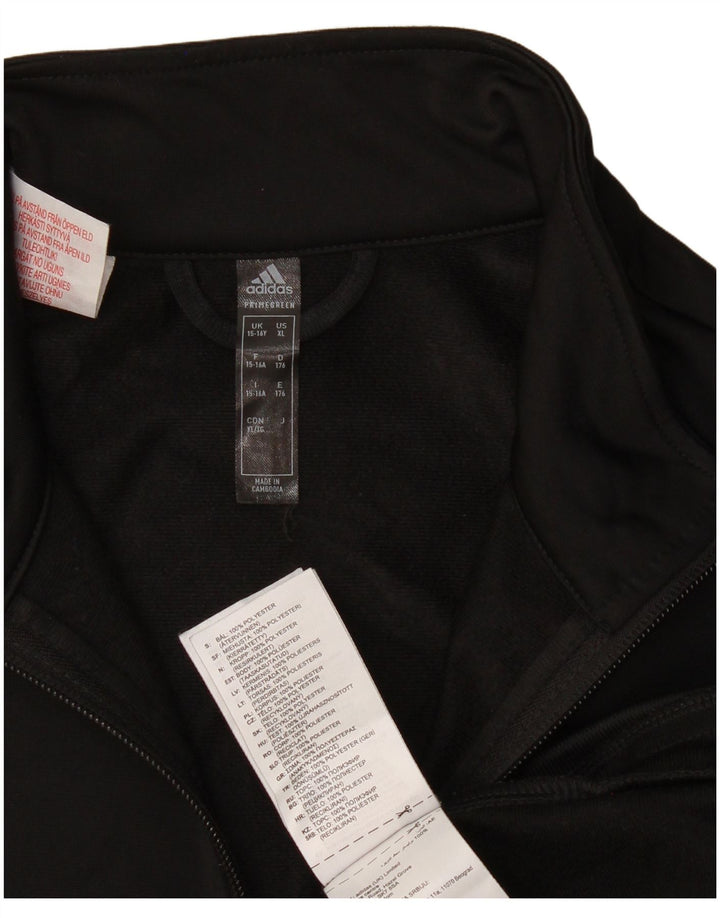 Adidas Boys Graphic αθλητική φόρμα Top Jacket 15-16 ετών Μαύρο Πολυεστέρας