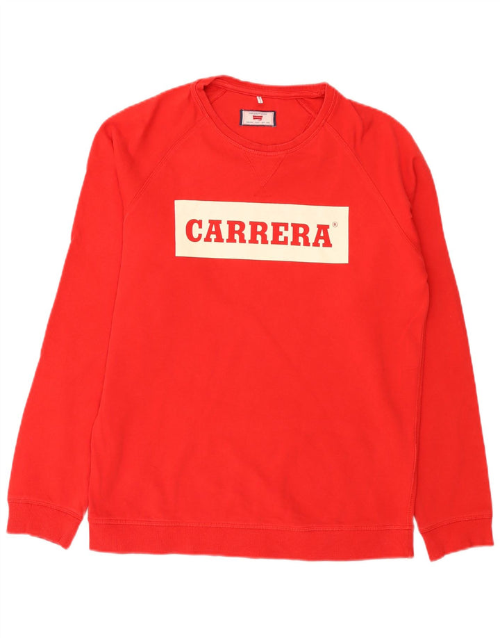 Ανδρικό φούτερ Carrera Graphic Regular Fit Jumper Μεσαίο κόκκινο βαμβακερό