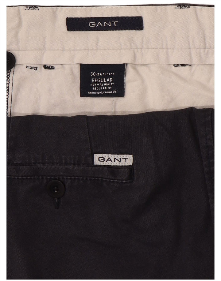 GANT Mens Regular Fit Chino Trousers W34 L31 Navy Blue