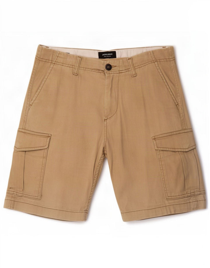 Jack & Jones Ανδρικό σορτς Cargo Small W32 Μπεζ βαμβακερό