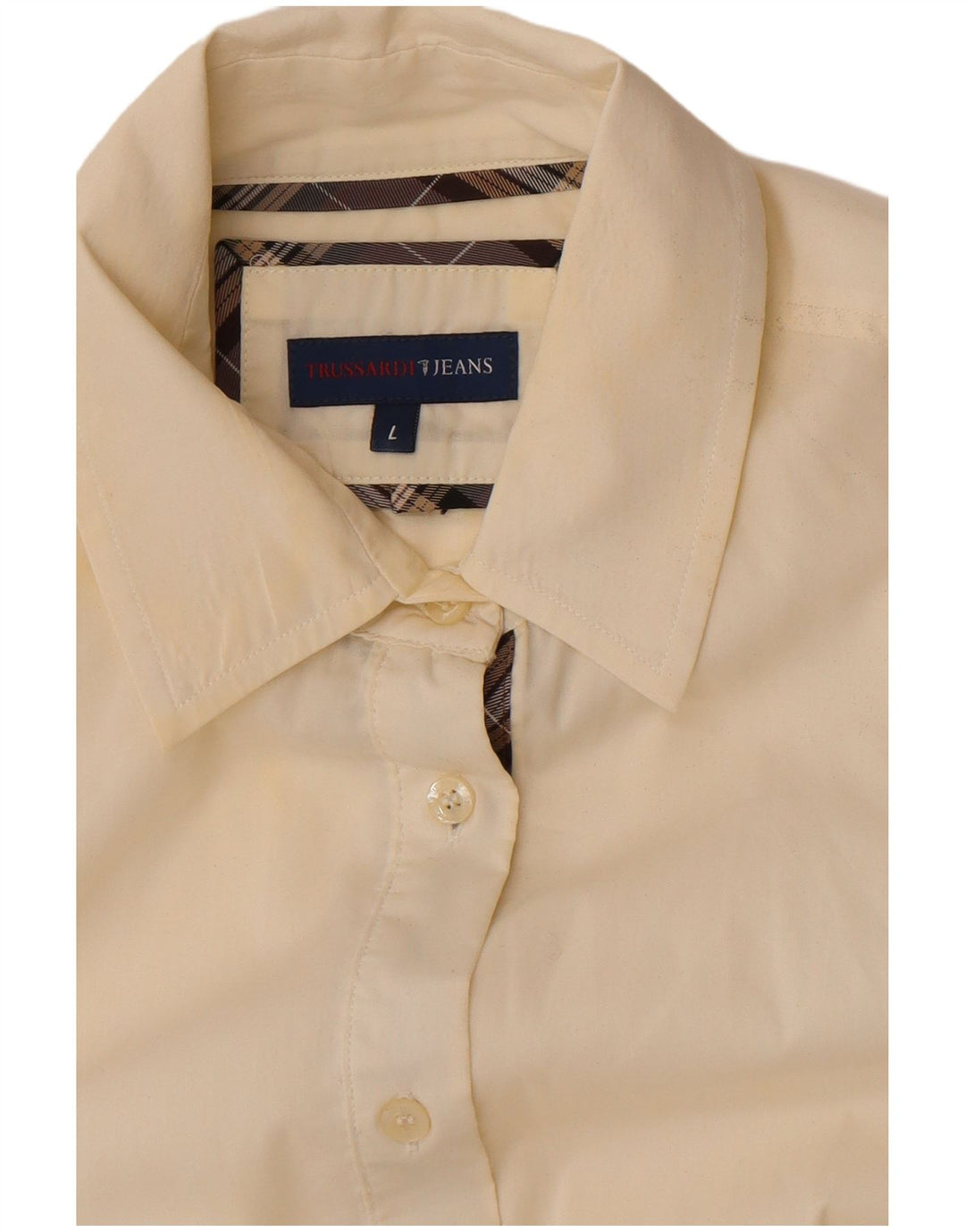 Trussardi Jeans Γυναικείο Πουκάμισο UK 16 Large Off White