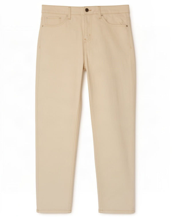 Marks & Spencer Γυναικεία τζιν κωνικό UK 12 Medium W30 L27 Off White