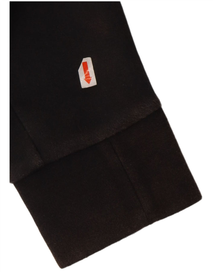 Ανδρικό πουλόβερ Adidas με φερμουάρ με κουκούλα, μικρό μαύρο ριγέ βαμβακερό