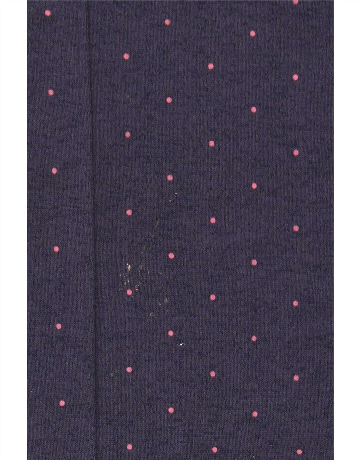 Marks & Spencer Γυναικείο τοπ μακρυμάνικο UK 14 Large Navy Blue με στίγματα