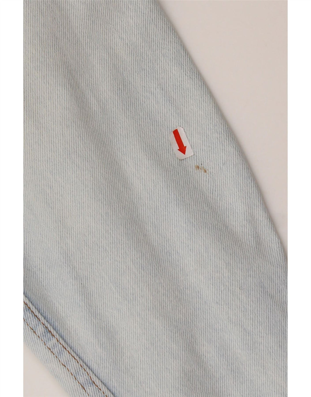 RIFLE Γυναικείο Crop Oversized Τζιν μπουφάν UK 10 Small Blue Cotton