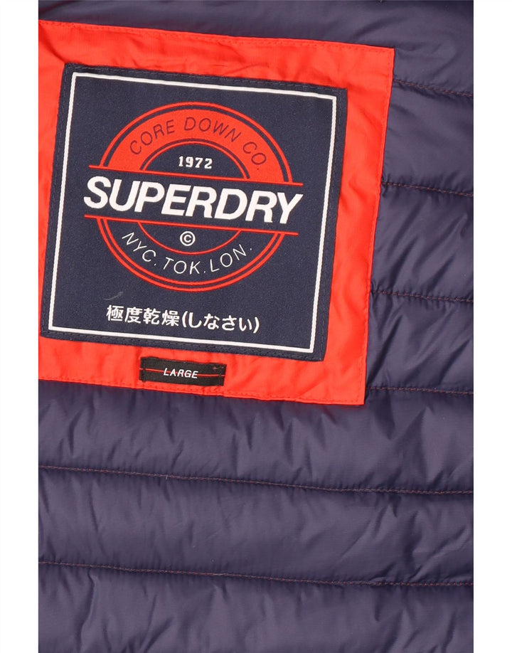 Superdry Ανδρικό μπουφάν με κουκούλα UK 40 Large Red Polyester