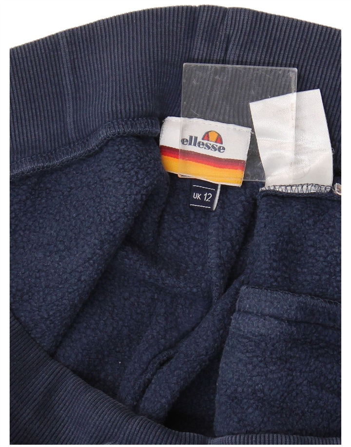 ELLESSE Womens Tracksuit Trousers Joggers UK 12 Medium  Navy Blue