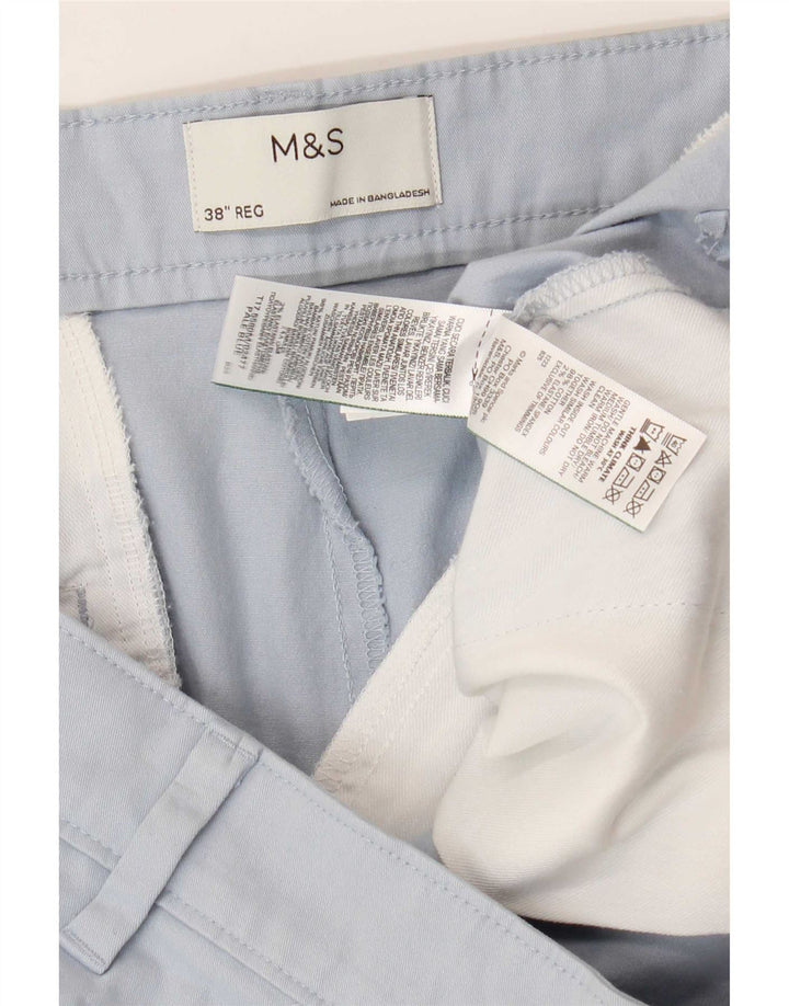 Ανδρικό σορτς Chino Marks & Spencer W38 XL Μπλε βαμβακερό