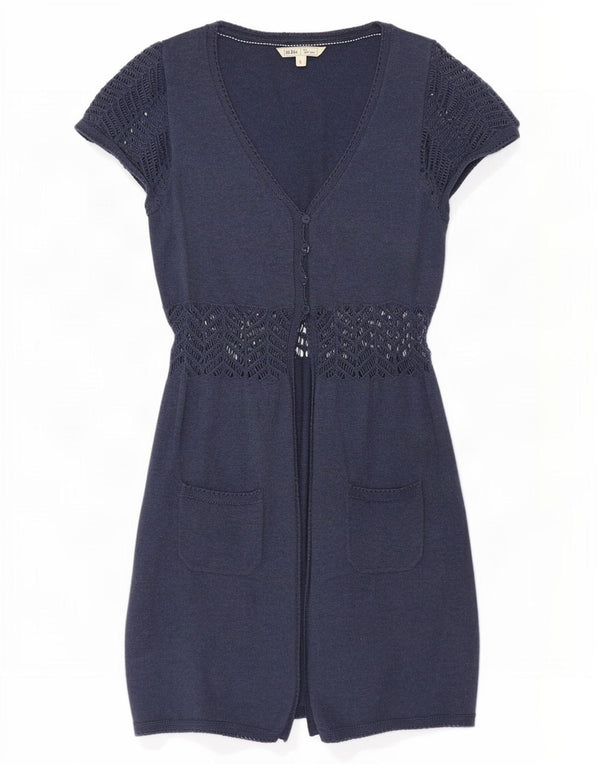 Fat Face Γυναικείο φόρεμα Jumper UK 8 Small Navy Blue βαμβακερό