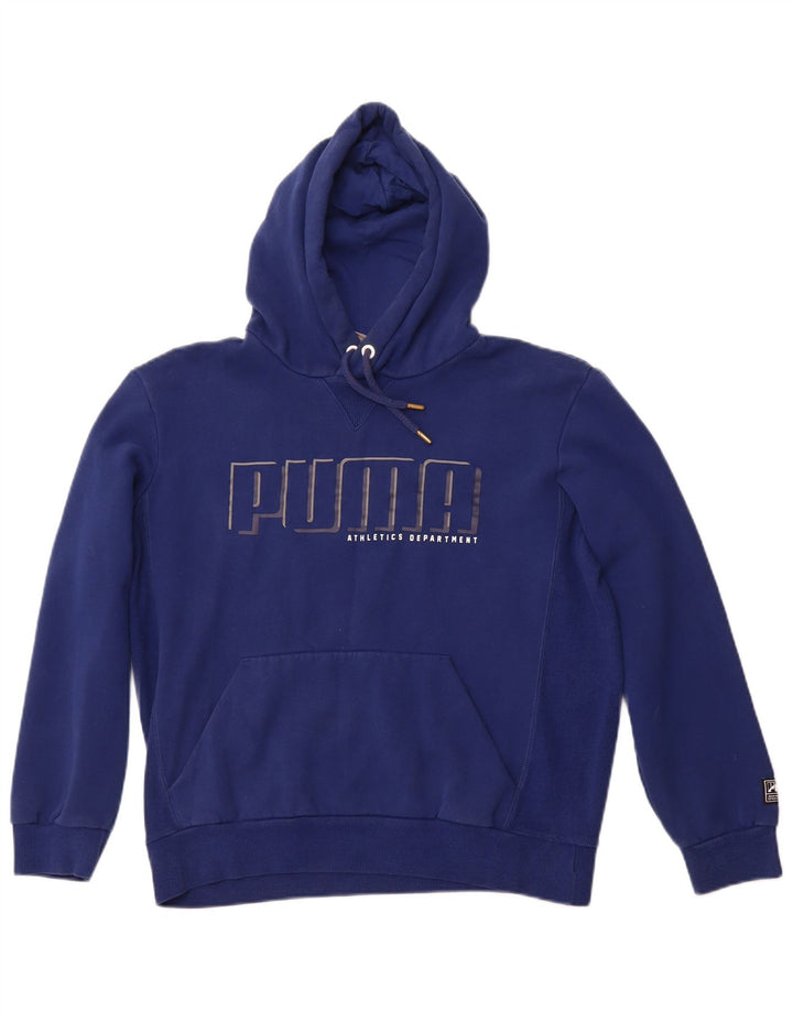 Ανδρικό γραφικό κουκούλα με κουκούλα PUMA Medium Navy Blue