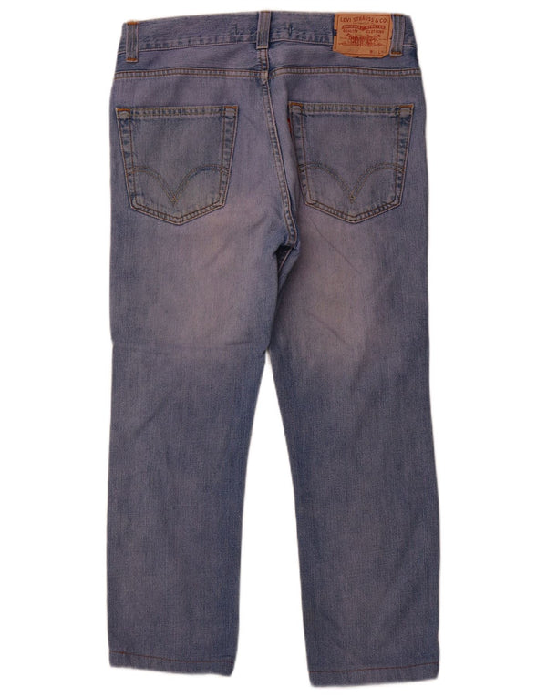 LEVI'S Womens 511 Crop Slim Jeans W36 L25 Blue