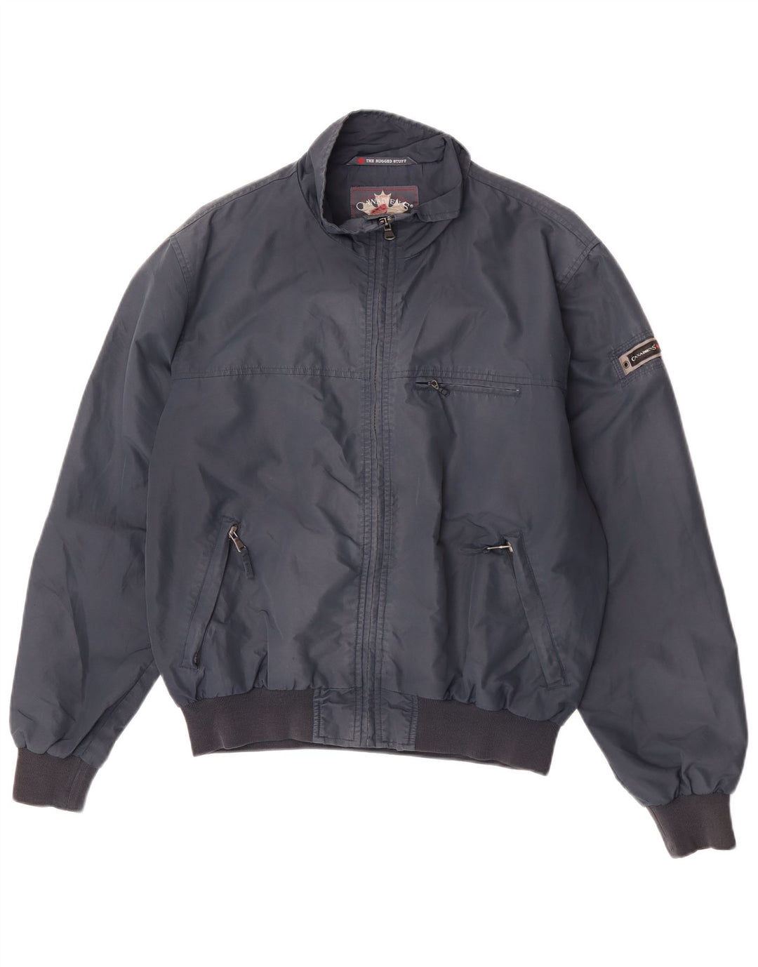 Canadiens Mens Bomber Jacket UK 40 Large Navy Blue