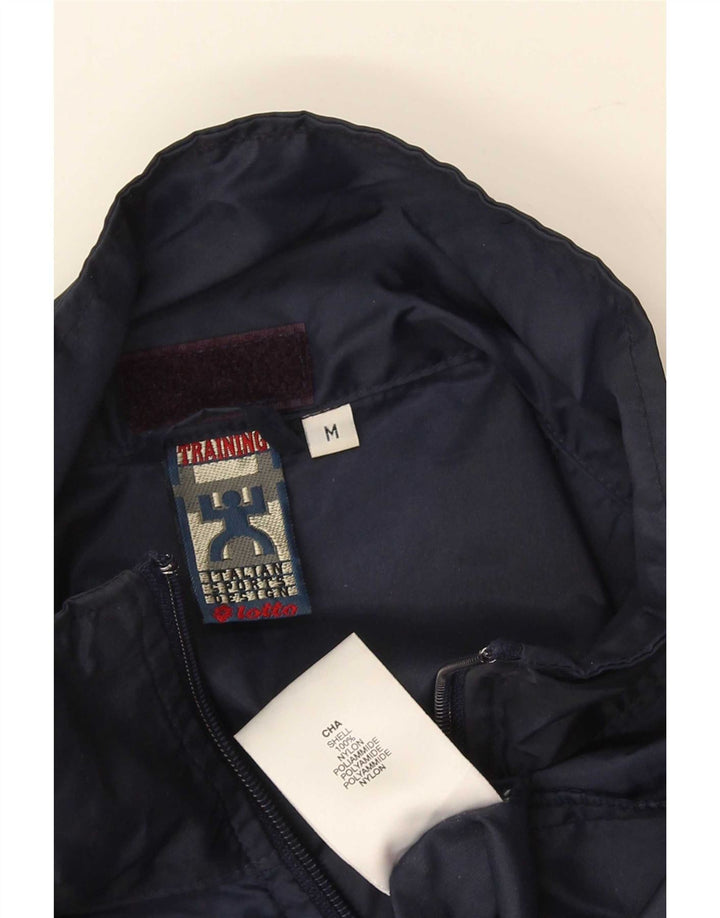 Lotto Ανδρικό μπουφάν βροχής UK 38 Medium Navy Blue Colorblock Nylon