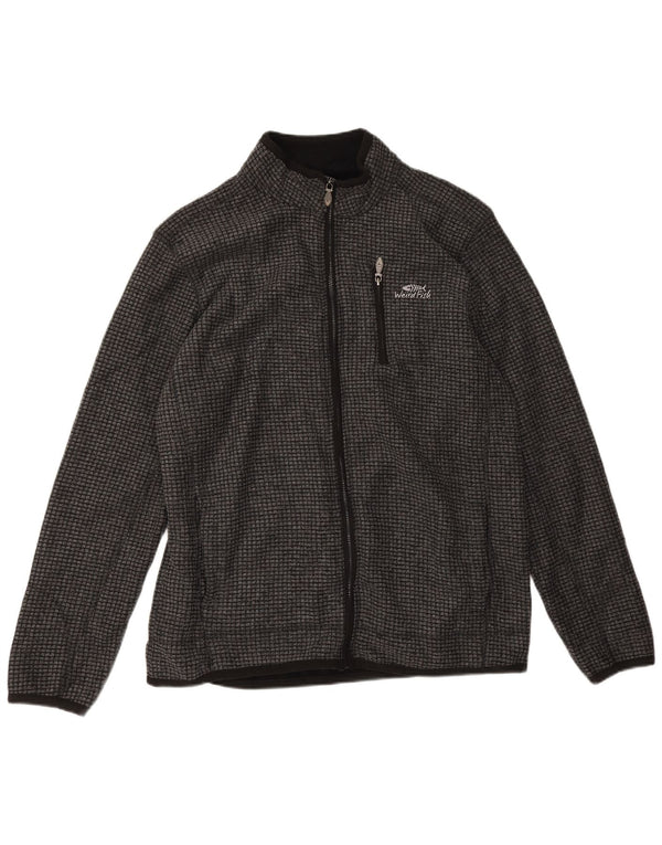 Weird Fish Mens Fleece Jacket UK 40 Large Grey Polyester