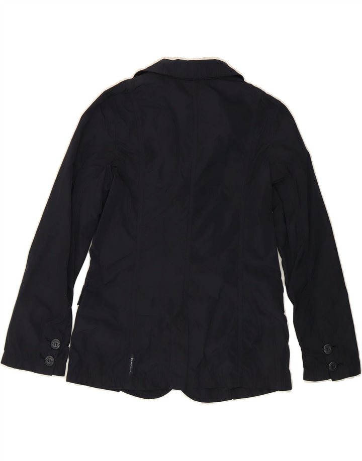 ARMANI JUNIOR Girls Utility Jacket 9-10 Years Navy Blue Polyester Vintage Armani Junior and Second-Hand Armani Junior from Messina Hembry 