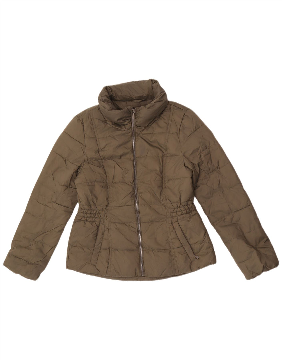 Marks & Spencer Γυναικείο μπουφάν με κουκούλα UK 12 Medium Khaki Polyester