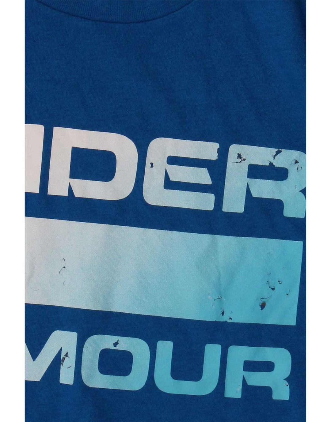 Ανδρικό γραφικό μπλουζάκι Under Armour Top από μεσαίο μπλε βαμβακερό