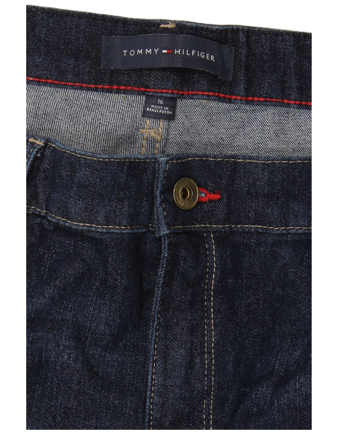 TOMMY HILFIGER Γυναικείο ψηλό ίσιο τζιν US 16 2XL W38 L28 Navy Blue