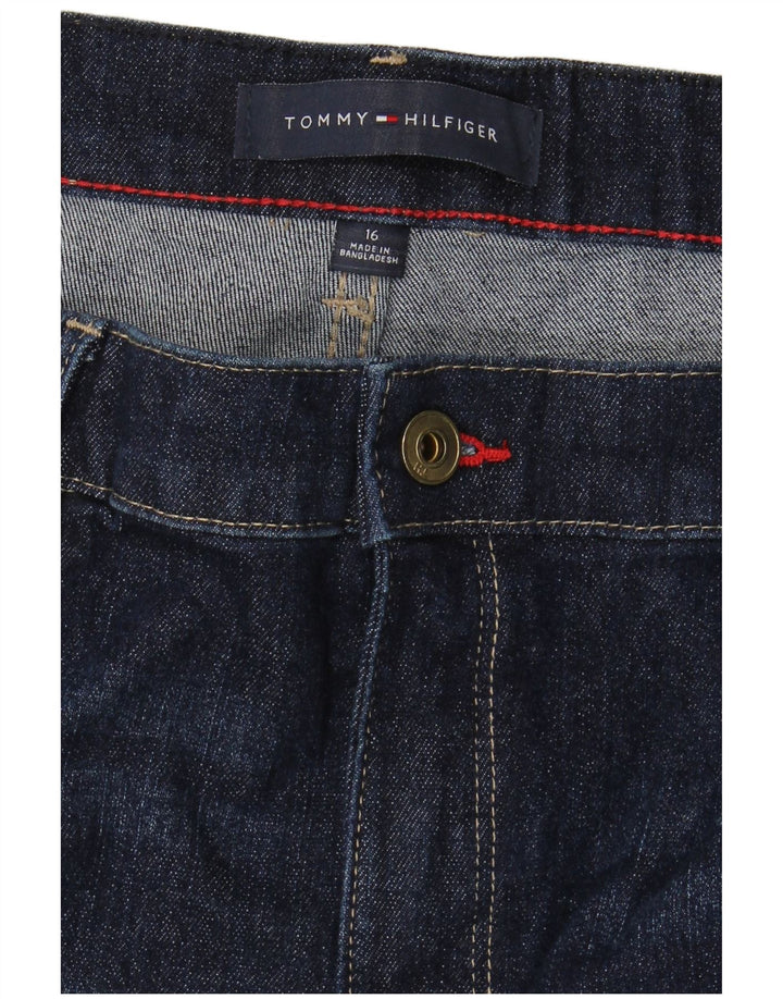 TOMMY HILFIGER Γυναικείο ψηλό ίσιο τζιν US 16 2XL W38 L28 Navy Blue