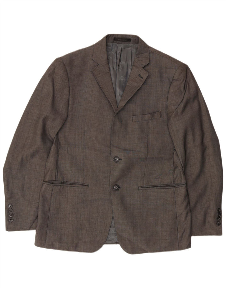 Calvin Klein Ανδρικό σακάκι με 2 κουμπιά σακάκι UK 36 Small Grey Wool