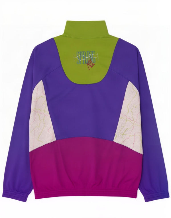 Vintage ανδρική αθλητική φόρμα Top Jacket Large Purple Colourblock