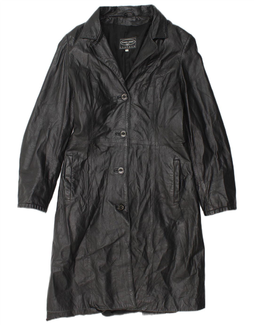 Roberta Ferrini Γυναικείο Δερμάτινο Παλτό IT 44 Medium Black Leather