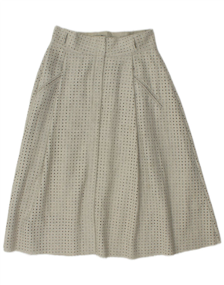 ZARA Womens A-Line Skirt Small W26  Grey Polyester