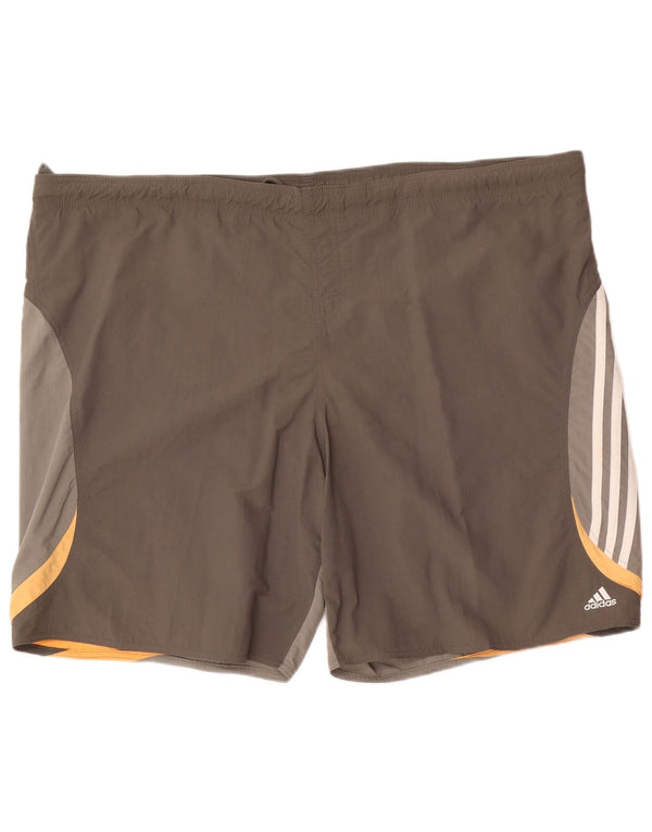 Ανδρικό σορτς κολύμβησης Adidas 2XL γκρι χρώματος νάιλον