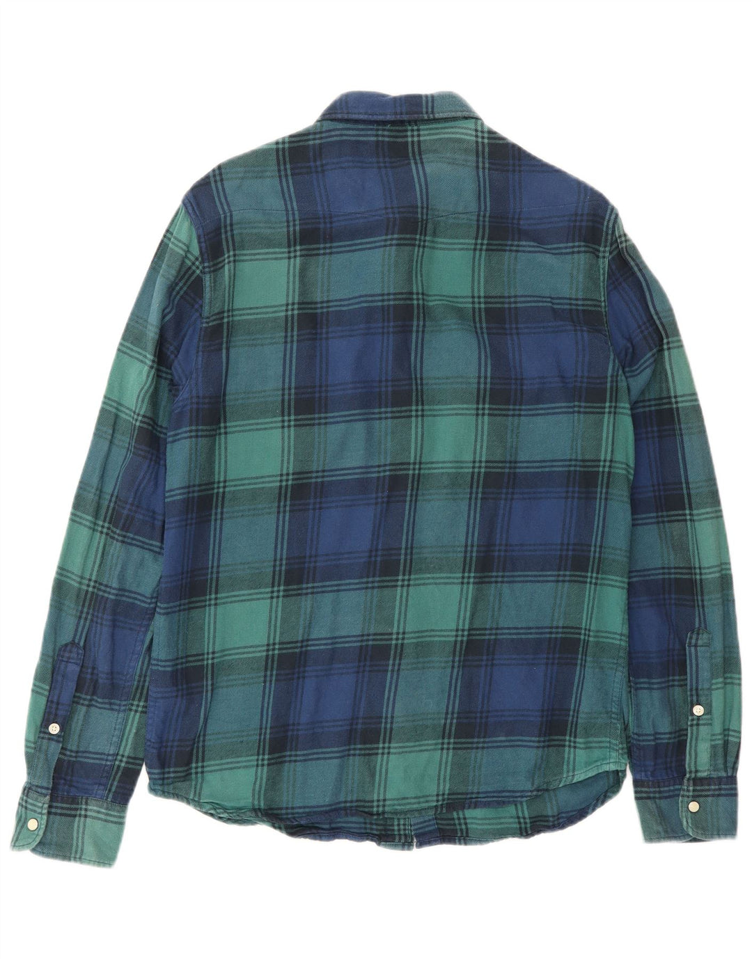 Γυναικείο φανελένιο πουκάμισο Lee, μεσαίο μπλε καρό βαμβακερό