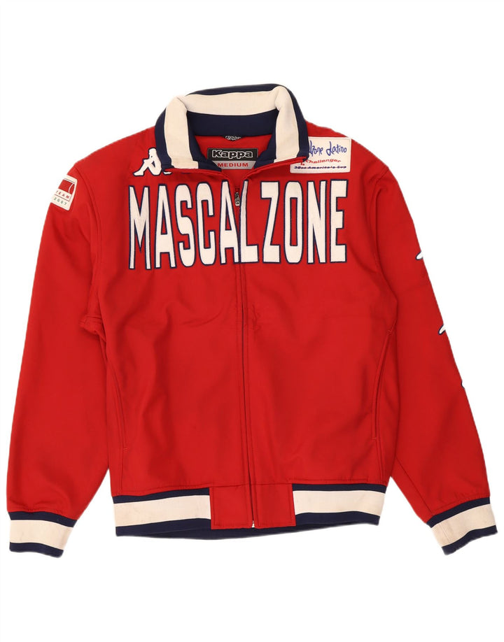 Ανδρική φόρμα γραφικής φόρμας Kappa Top Jacket μεσαίου κόκκινου χρώματος πολυεστέρας