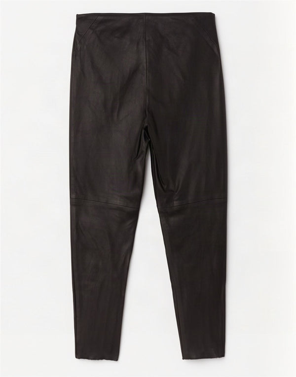 Zara Γυναικείο Skinny Faux Leather Παντελόνι Medium W28 L27 Μαύρο Πολυεστέρας