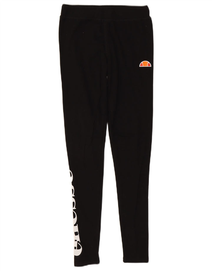 Ellesse Γυναικείο Γραφικό Κολάν UK 10 Μικρό Μαύρο Βαμβακερό