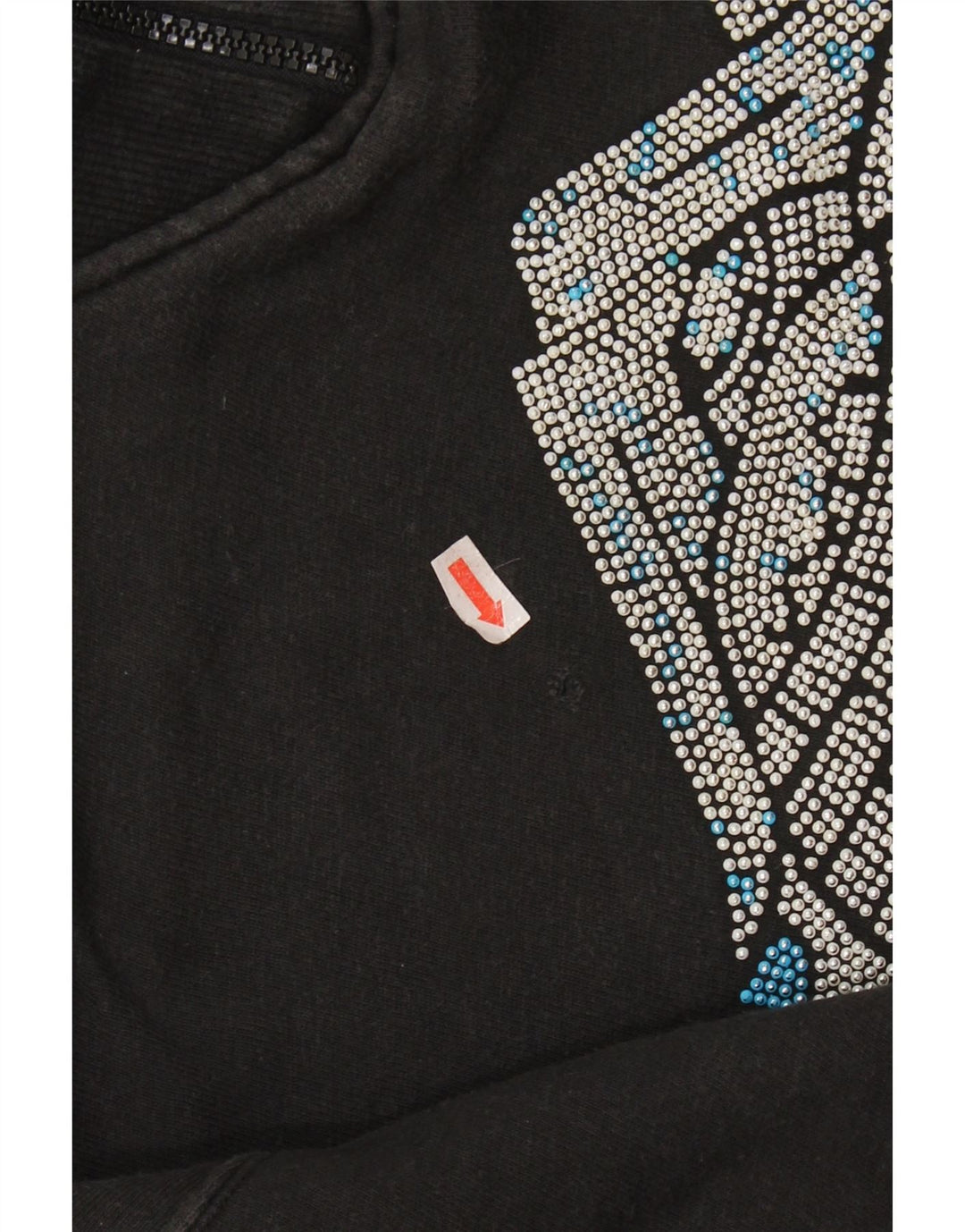 NORTONS Γυναικείο Φούτερ με φερμουάρ με λαιμόκοψη Jumper UK 14 Μεσαίο Μαύρο