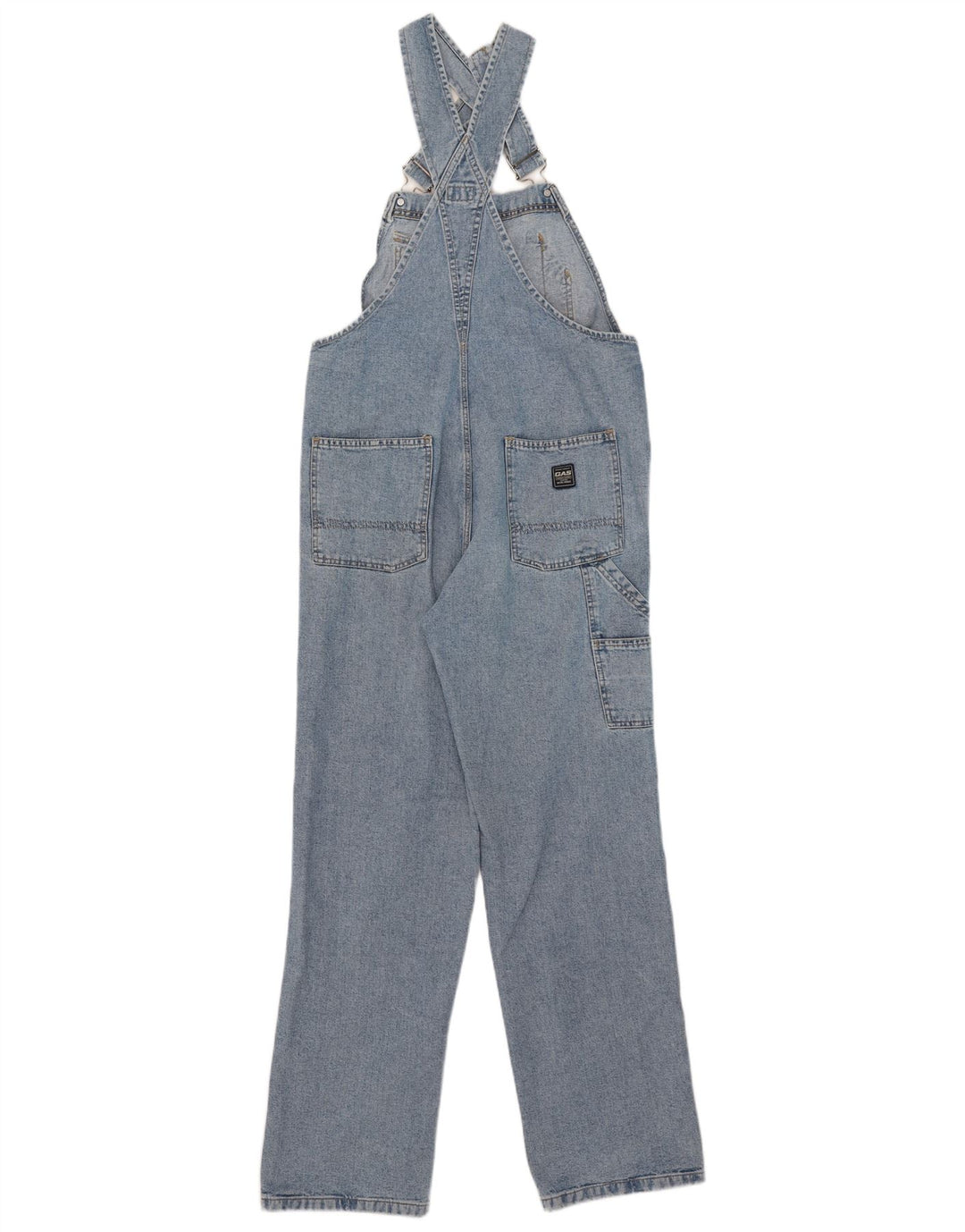 Gas Mens Cargo Dungarees Jeans Medium W34 L31 Μπλε βαμβακερό