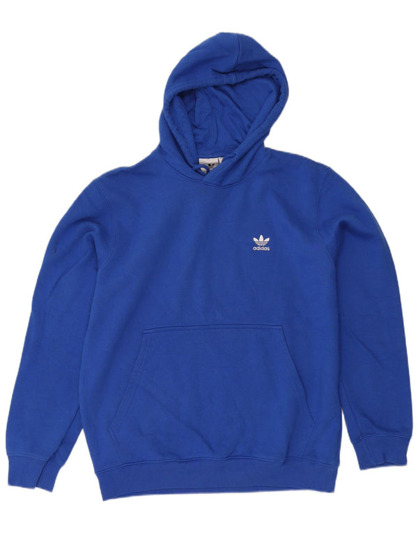 Adidas Ανδρικό φούτερ με κουκούλα, μεγάλο μπλε βαμβακερό