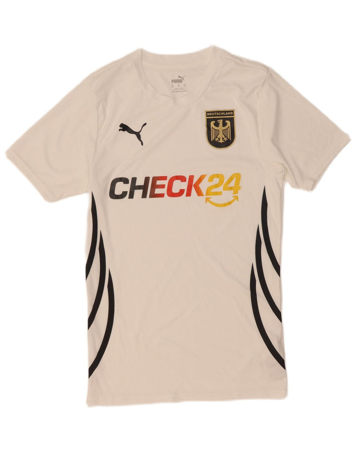 Γραφικό T-Shirt Puma Mens Deutshland Top XS Λευκός Πολυεστέρας